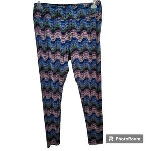 LuLaRoe Multicolor Seguin Dots Tall & Curvy Leggings